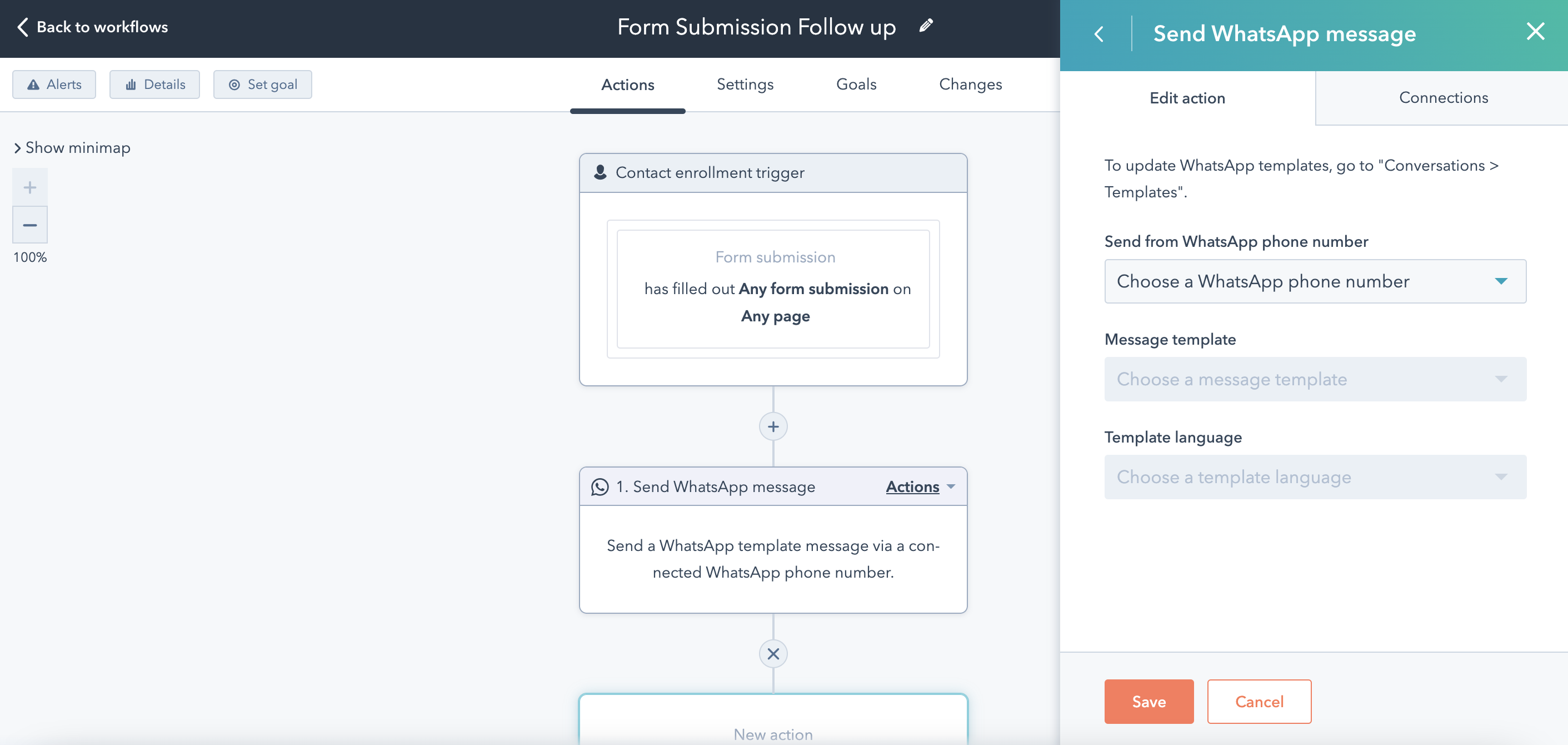 WhatsApp workflows