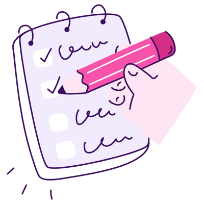 workflow _ checklist, to do list, list, pencil, notebook, notepad, hand, gesture