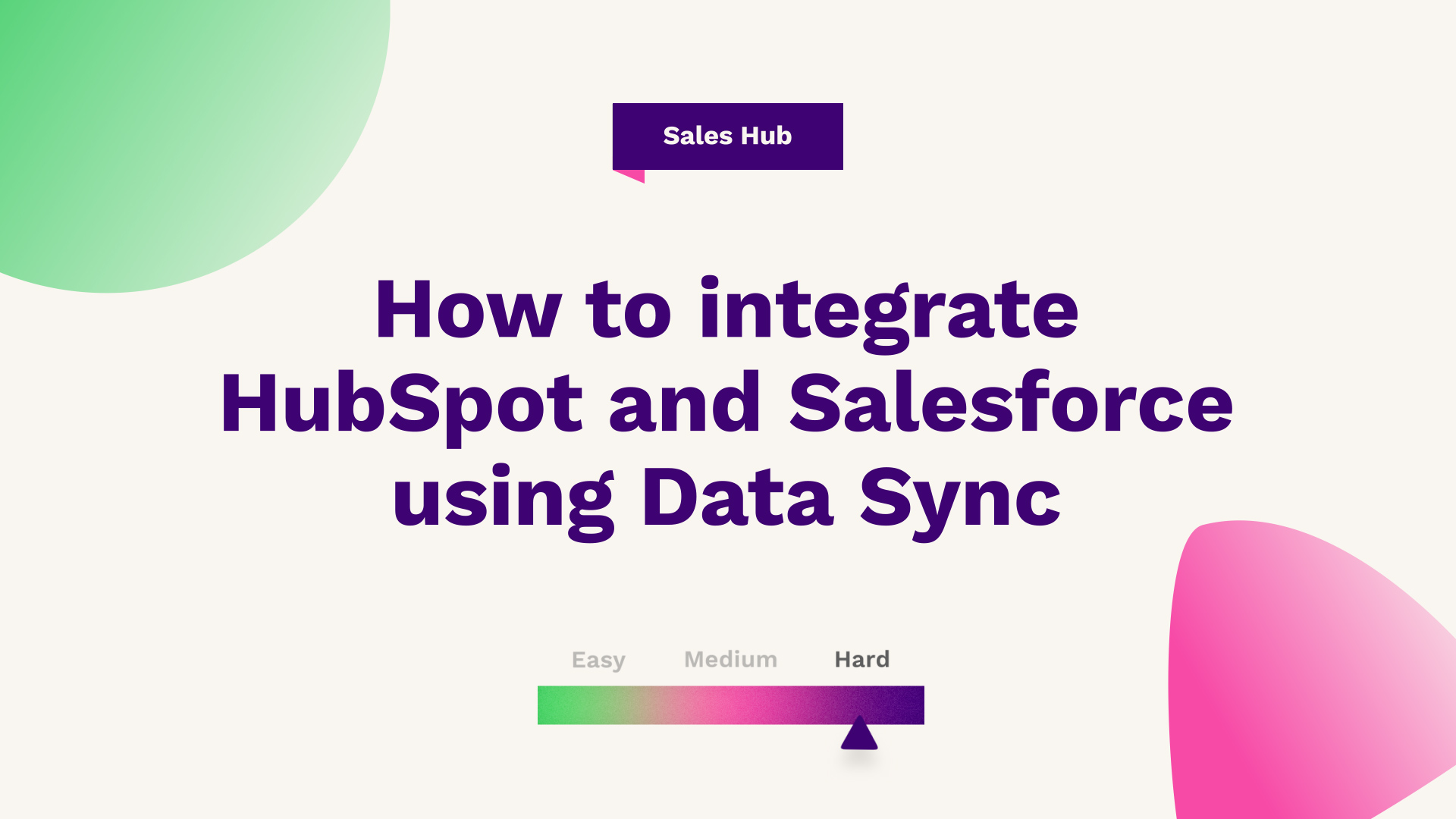 How to integrate HubSpot and Salesforce using Data Sync
