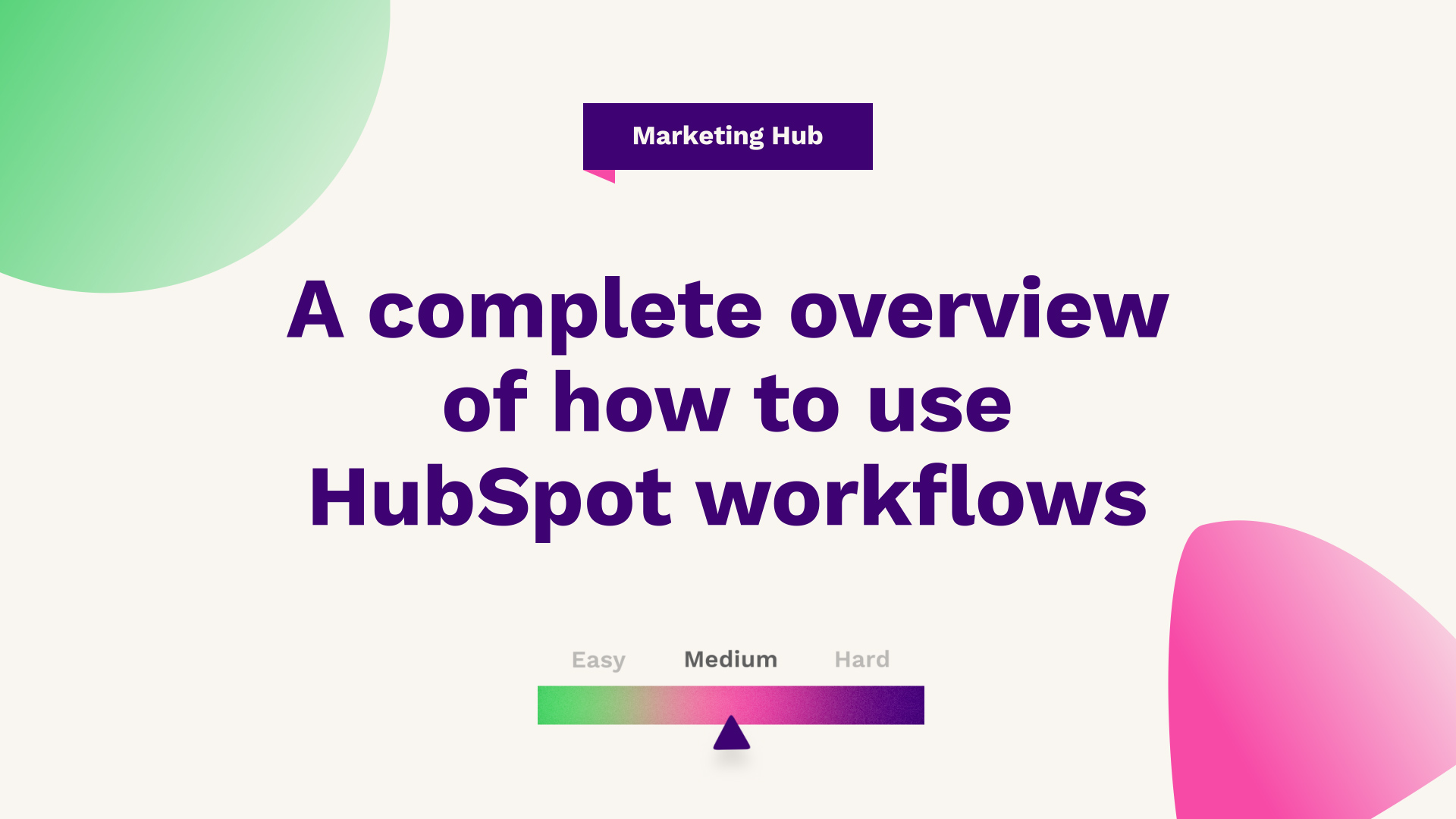 A complete overview of how to use Hubspot workflows