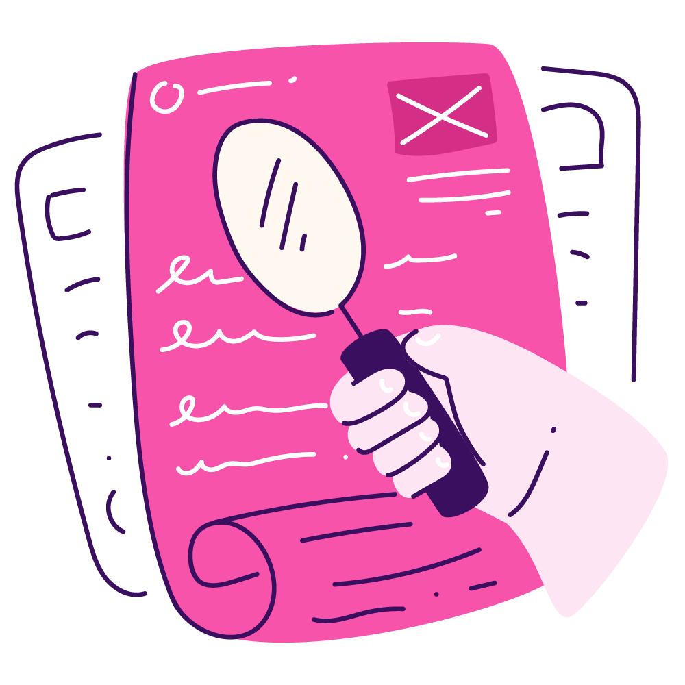 search, files and folders _ find, magnifier, document, paper, page