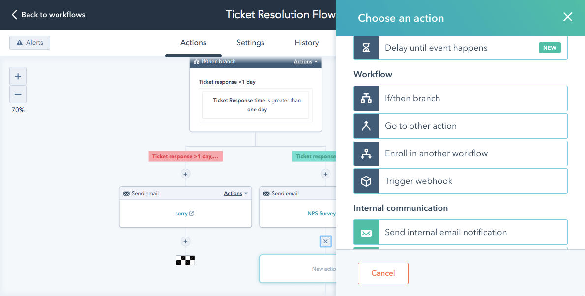 ticketing hubspot